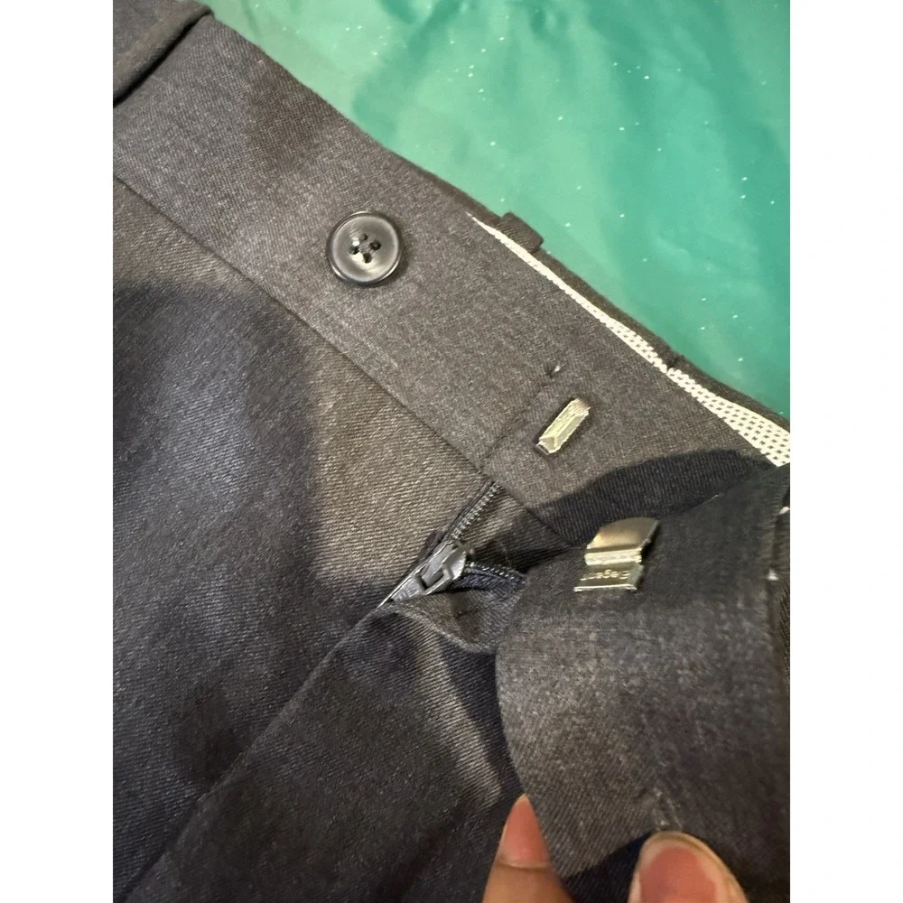 NWT Nordstrom JWN Mid Grey 100% Wool Dress‎ Pants 40W Traditional Fit